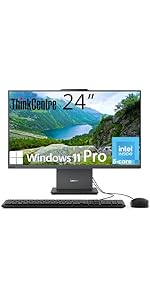 Amazon.com: Lenovo ThinkCentre Business All-in-one Computer, 23.8